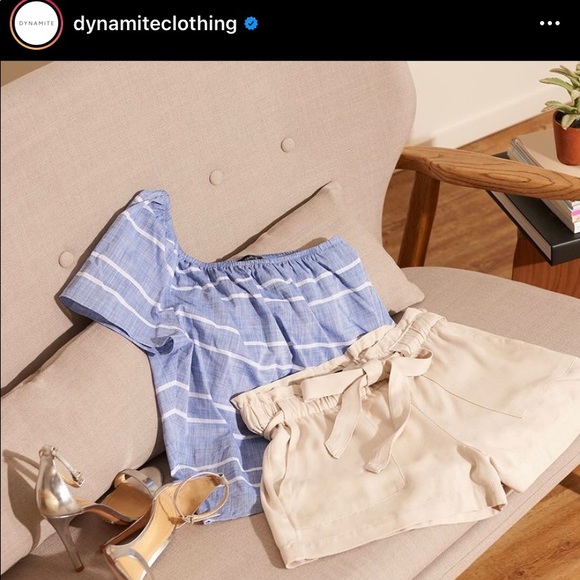 Dynamite Medium beige loose shorts - Picture 2 of 5